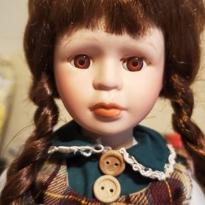 American Girl Doll and sweater and hat